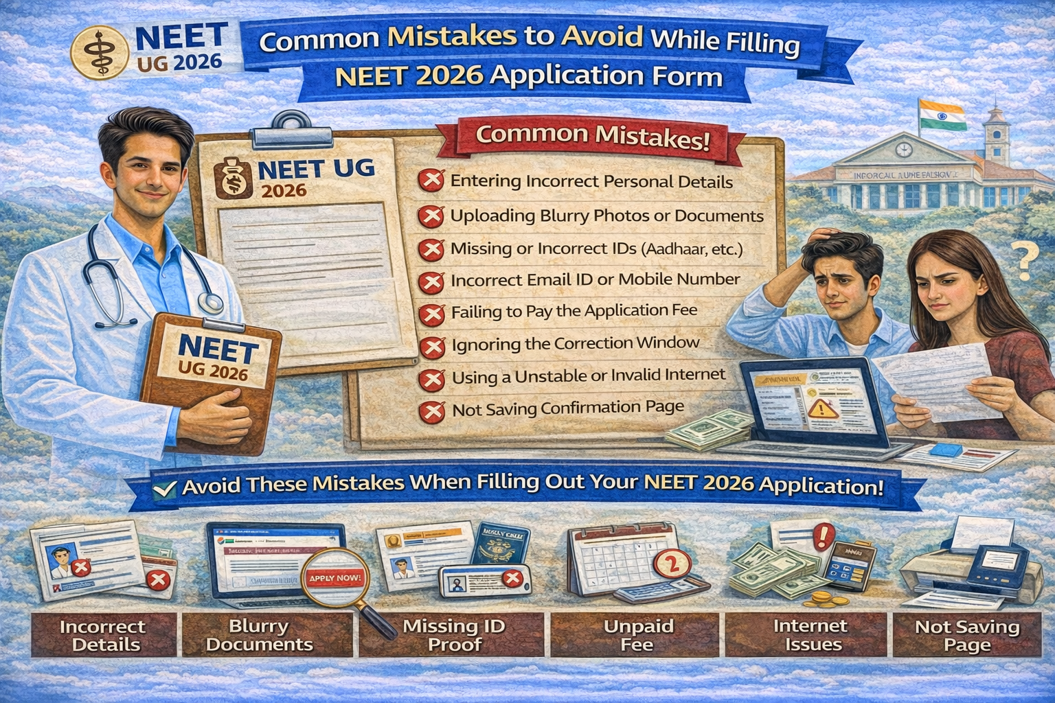 Mistakes to Avoid While Filling NEET 2026 Application Form